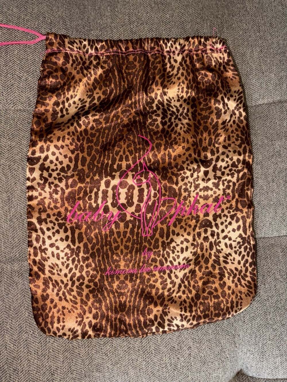 Baby Phat by Kimora Lee Simmons Leopard Print Drawstring Dust Bag